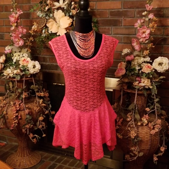 Lovely Tops - ***Lace Peplum Top